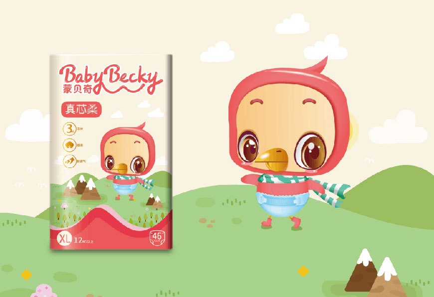 蒙貝奇紙尿褲外包裝 蒙貝奇紙尿褲外包裝